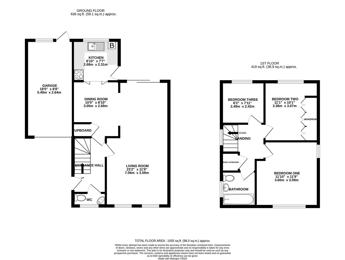Floorplan for Millfields, Hucclecote