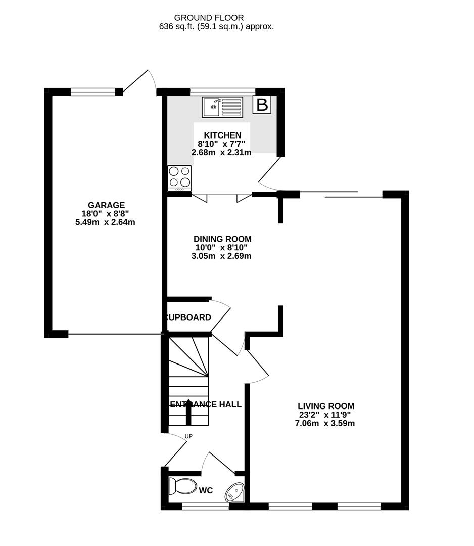 Floorplan for Millfields, Hucclecote