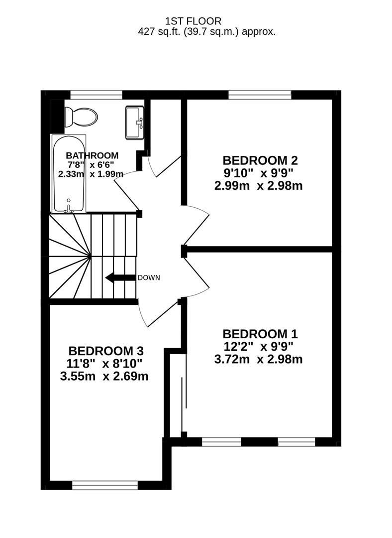 Floorplan for Kingsmead, Abbeymead, Gloucester