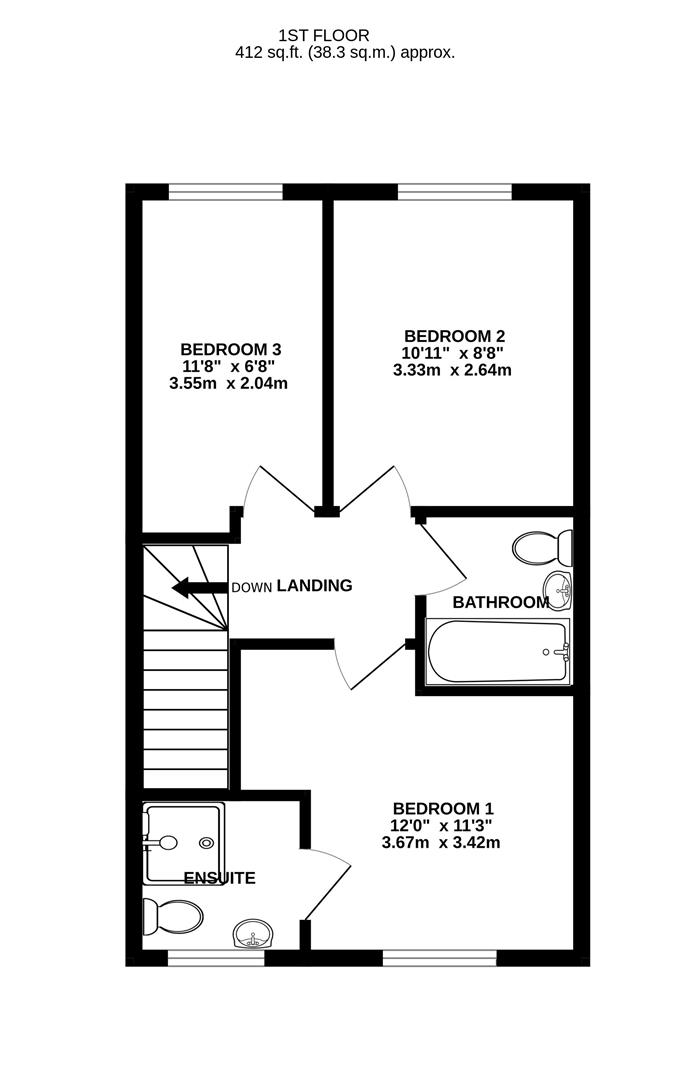 Floorplan for Martyn Close, Brockworth, Gloucester