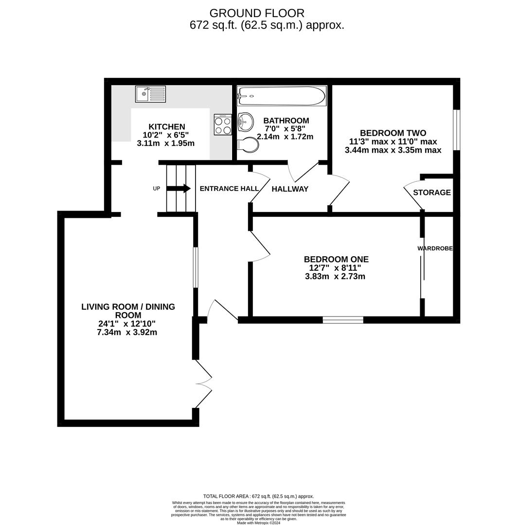 Floorplan for Ribston Hall, Spa Road, Gloucester