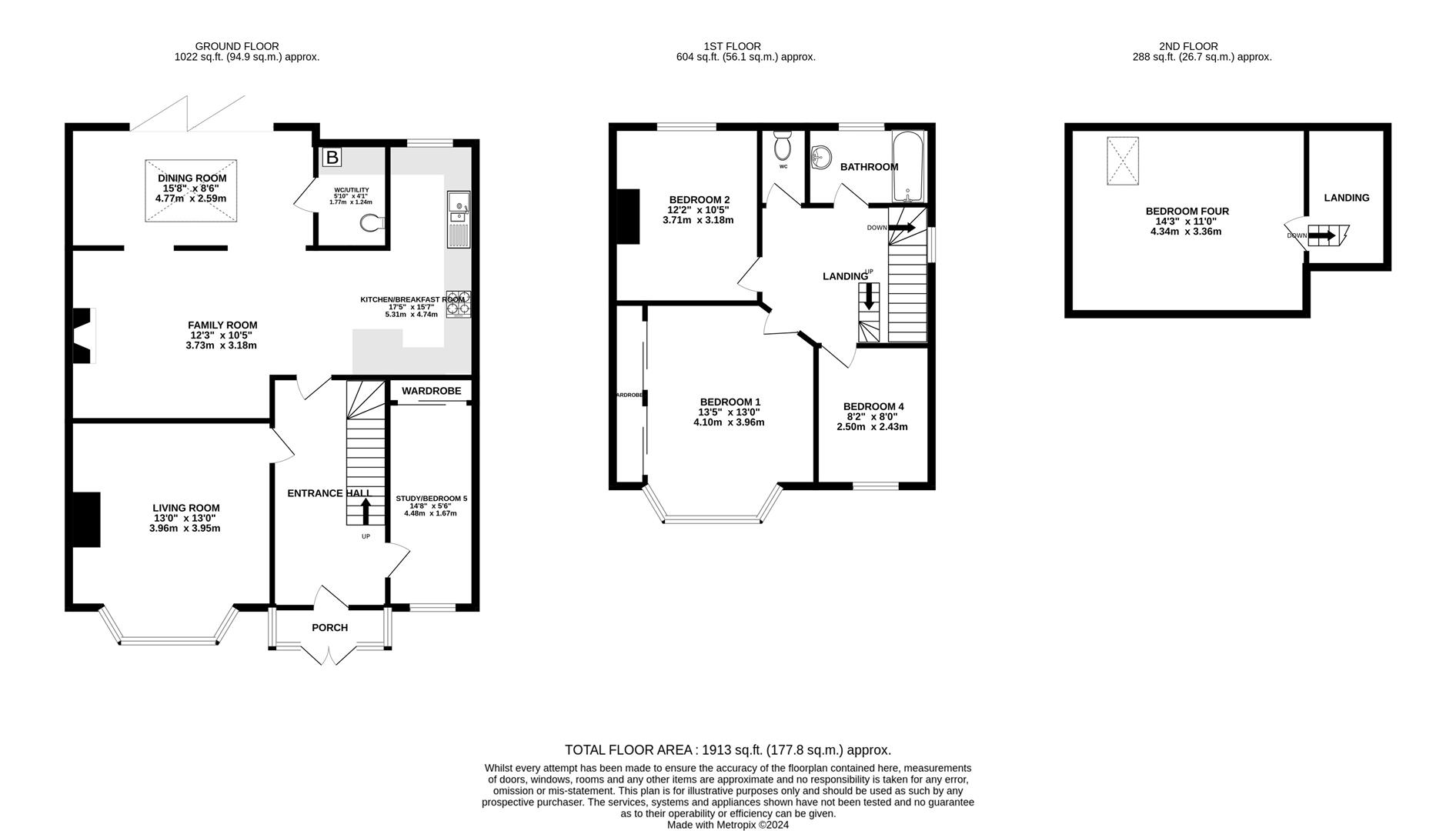 Floorplan for Estcourt Road, Gloucester