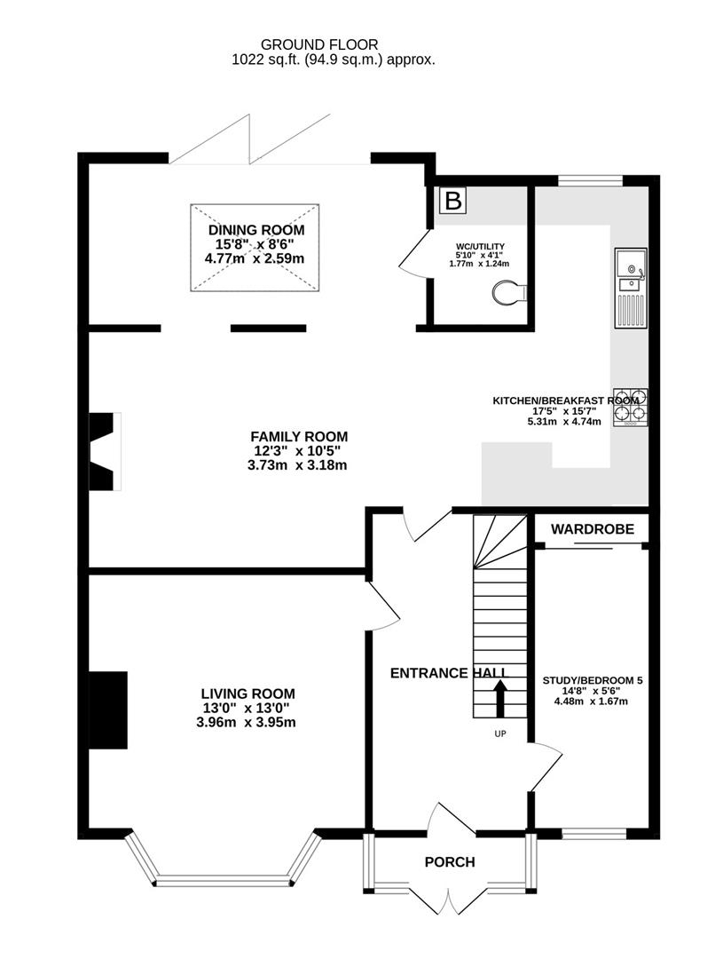 Floorplan for Estcourt Road, Gloucester
