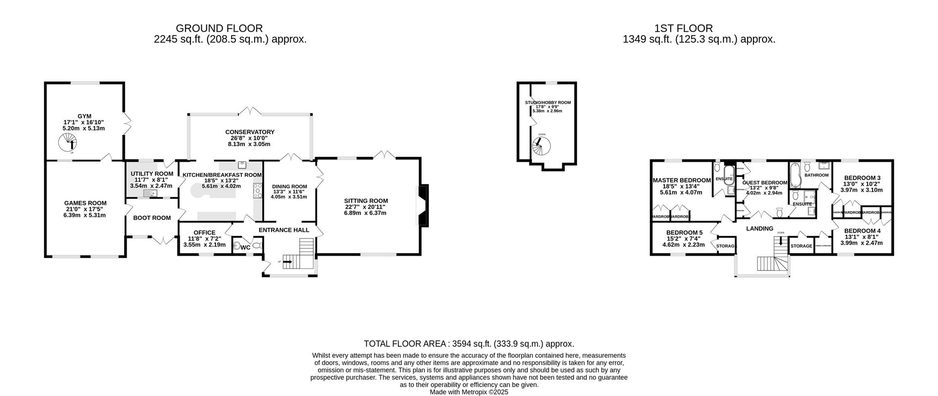 Floorplan for 1 Greenfields, Cheltenham Road East, Churchdown