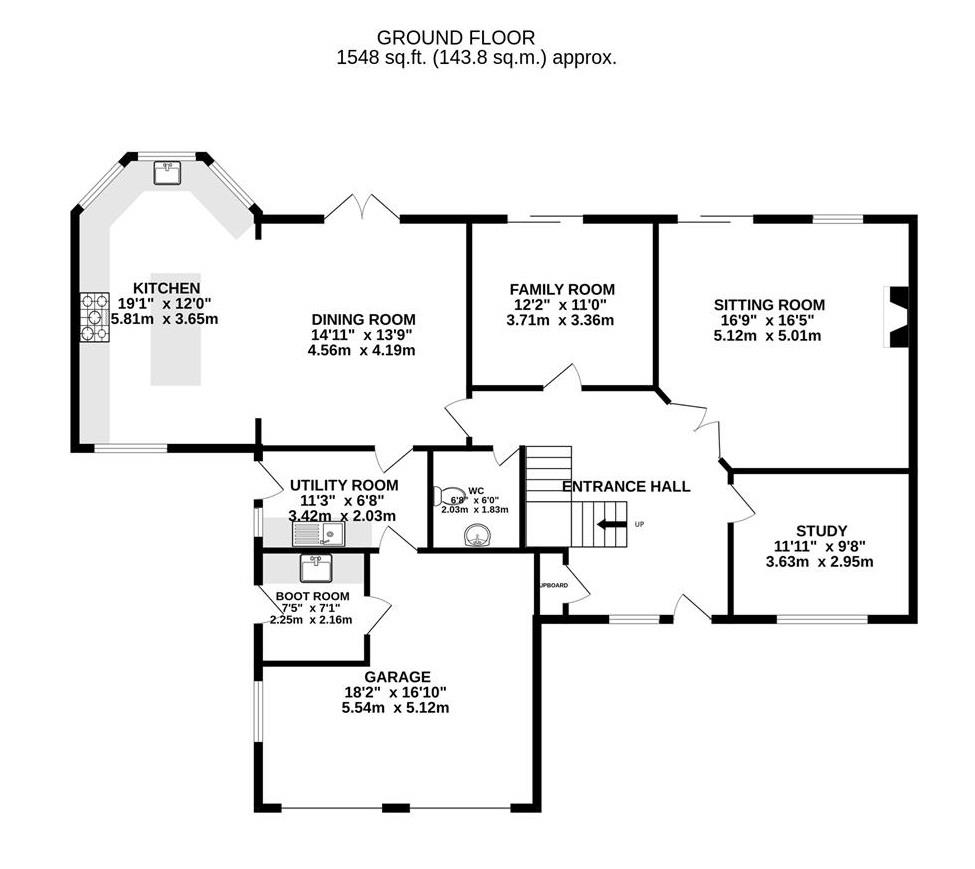 Floorplan for Old Tewkesbury Road, Norton, Gloucester