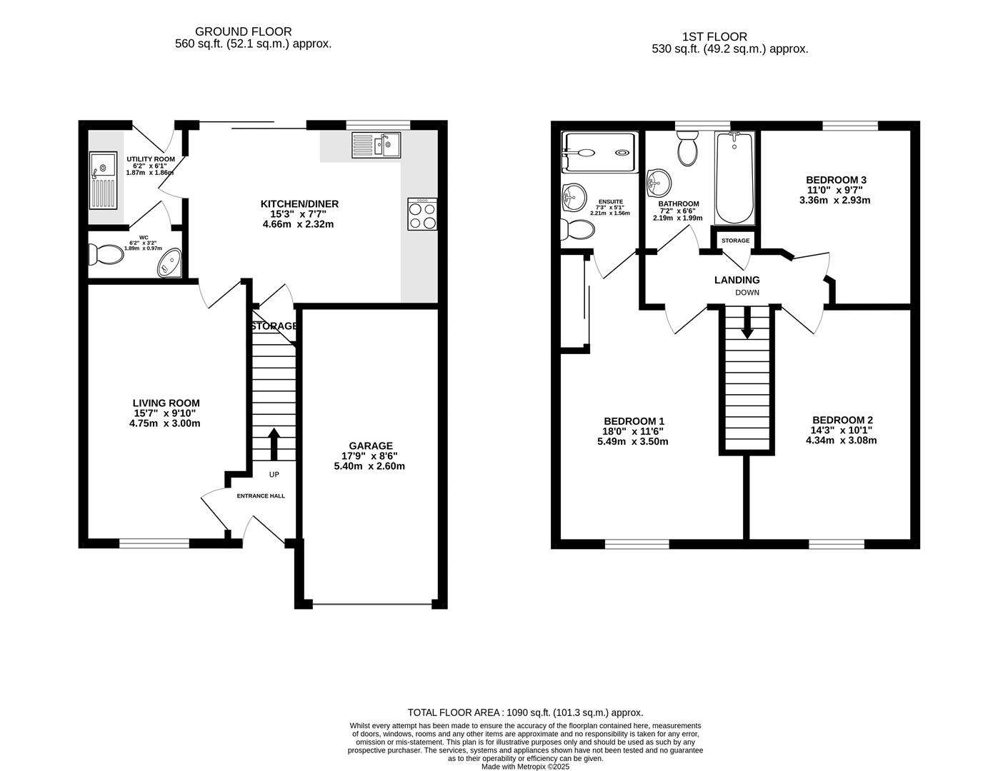 Floorplan for Rowbotham Way, Great Oldbury, Stonehouse