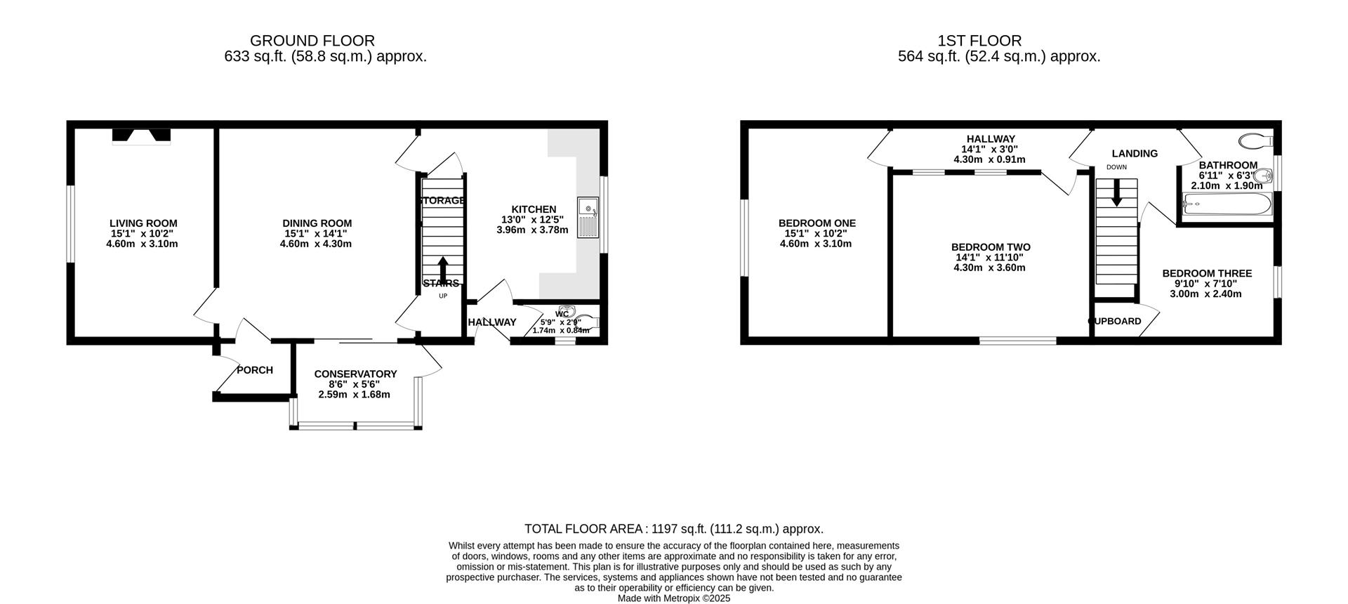Floorplan for Moreton Valence, Gloucester