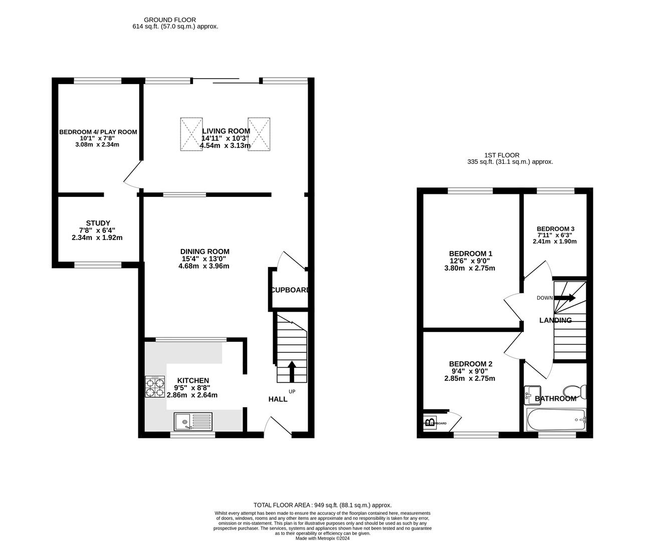 Floorplan for River Leys, Swindon Village, Cheltenham