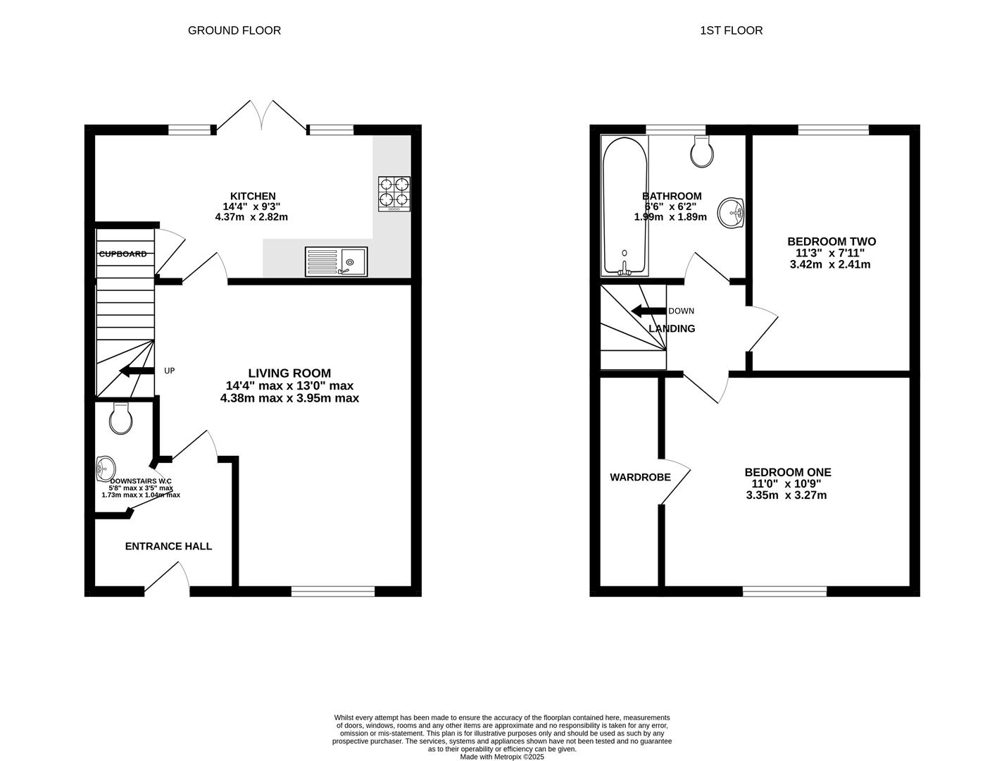 Floorplan for Hyatt Close, Longford, Gloucester