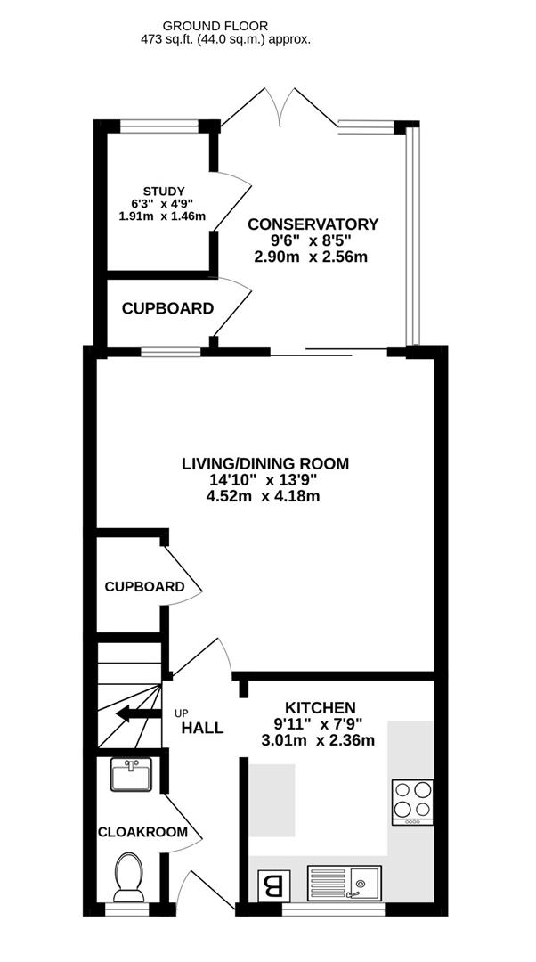 Floorplan for Stanbury Mews, Hucclecote, Gloucester