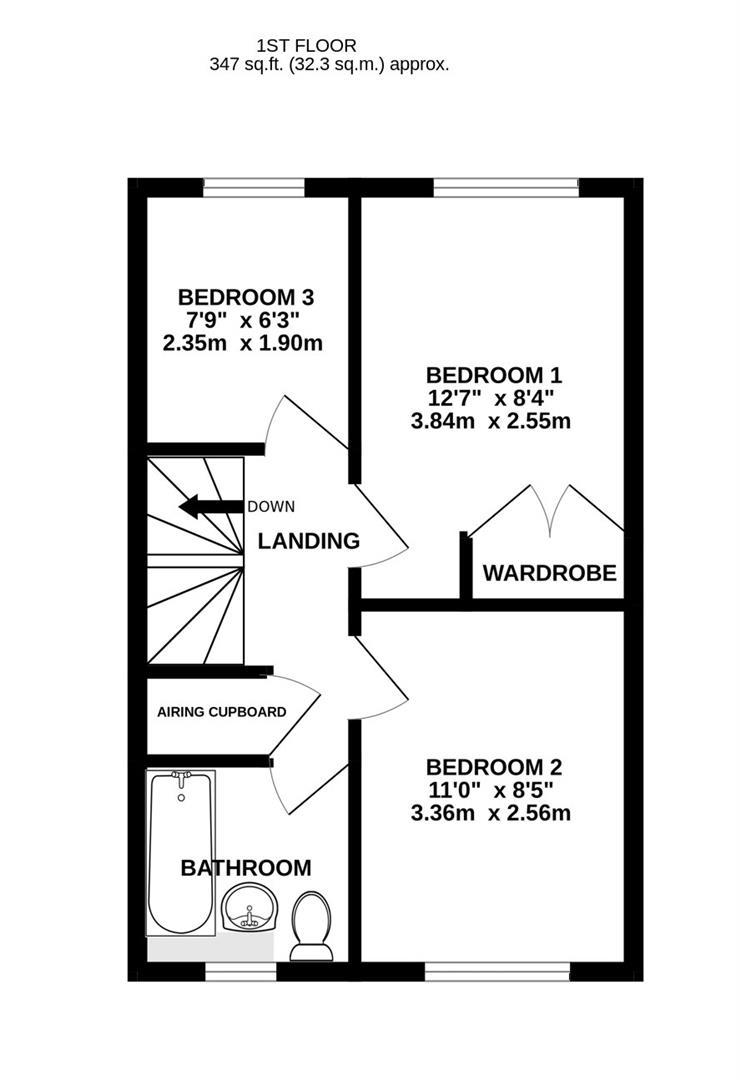 Floorplan for Stanbury Mews, Hucclecote, Gloucester