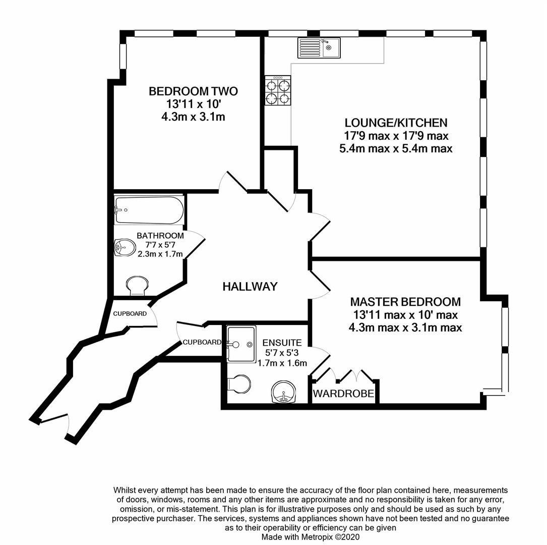 Floorplan for Barge Arm, Gloucester Docks