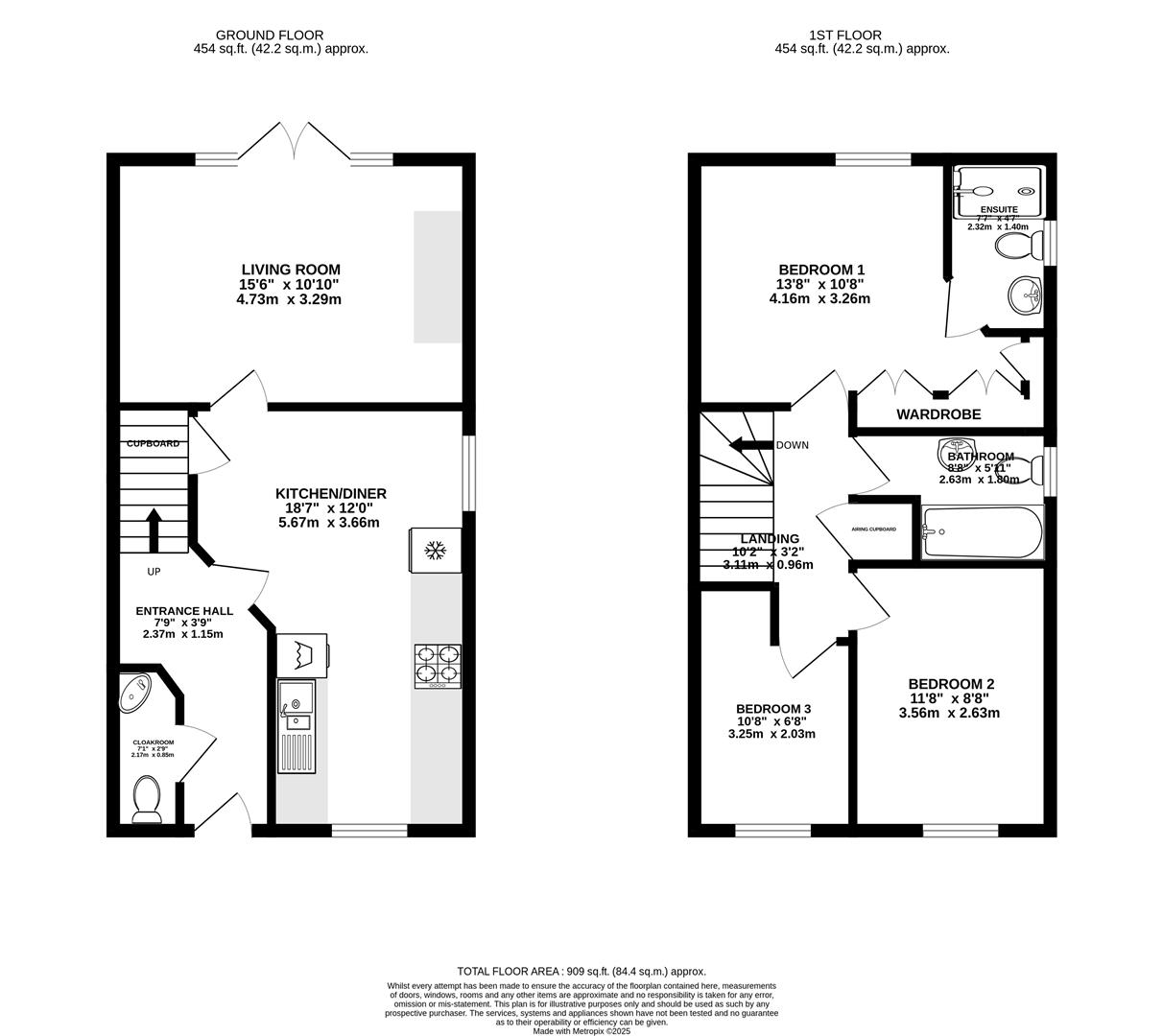 Floorplan for Gilbert Young Close, Great Oldbury, Stonehouse