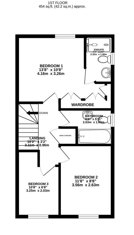 Floorplan for Gilbert Young Close, Great Oldbury, Stonehouse