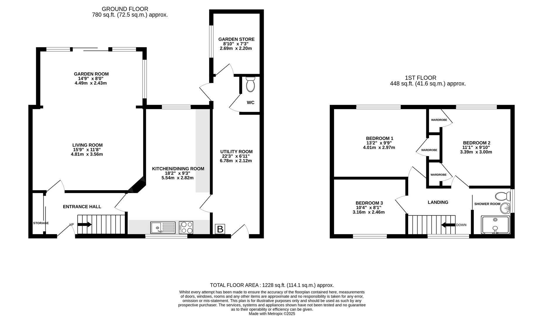 Floorplan for Elmgrove Road, Hucclecote, Gloucester