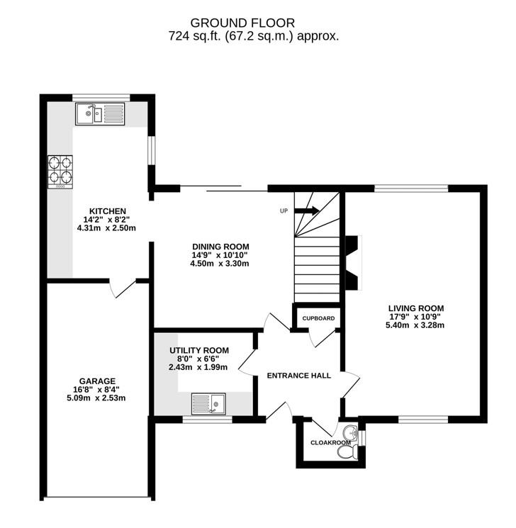 Floorplan for Rosedale Avenue, Stonehouse