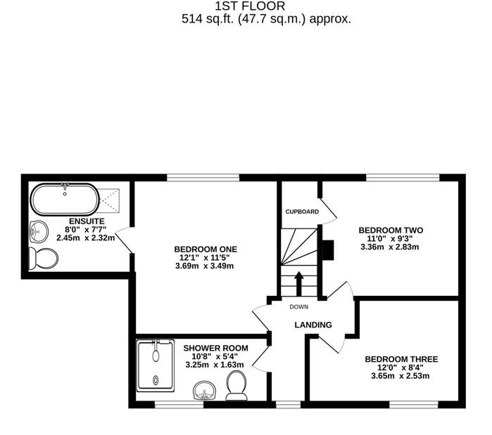 Floorplan for Rosedale Avenue, Stonehouse