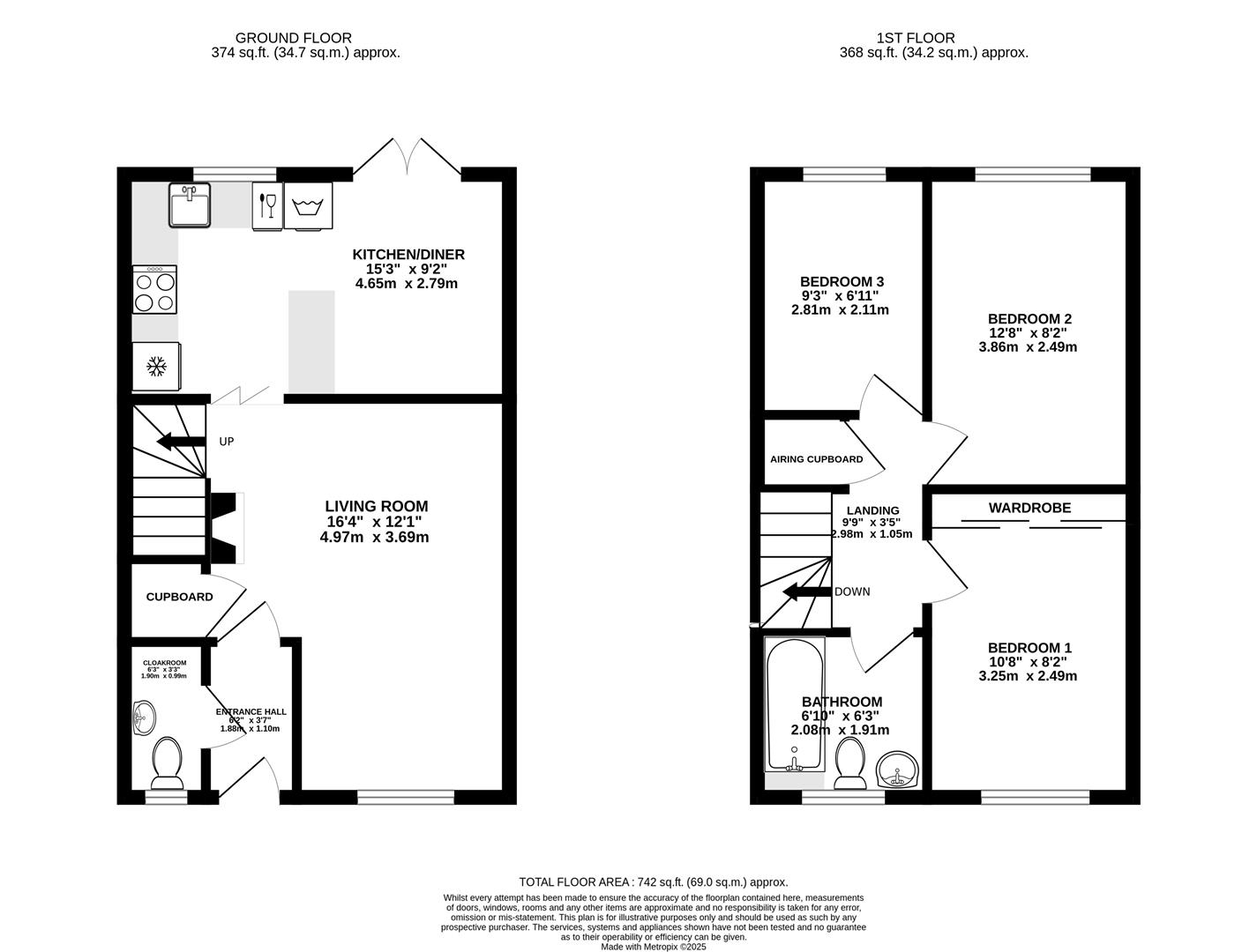 Floorplan for Bradestones Way, Stonehouse
