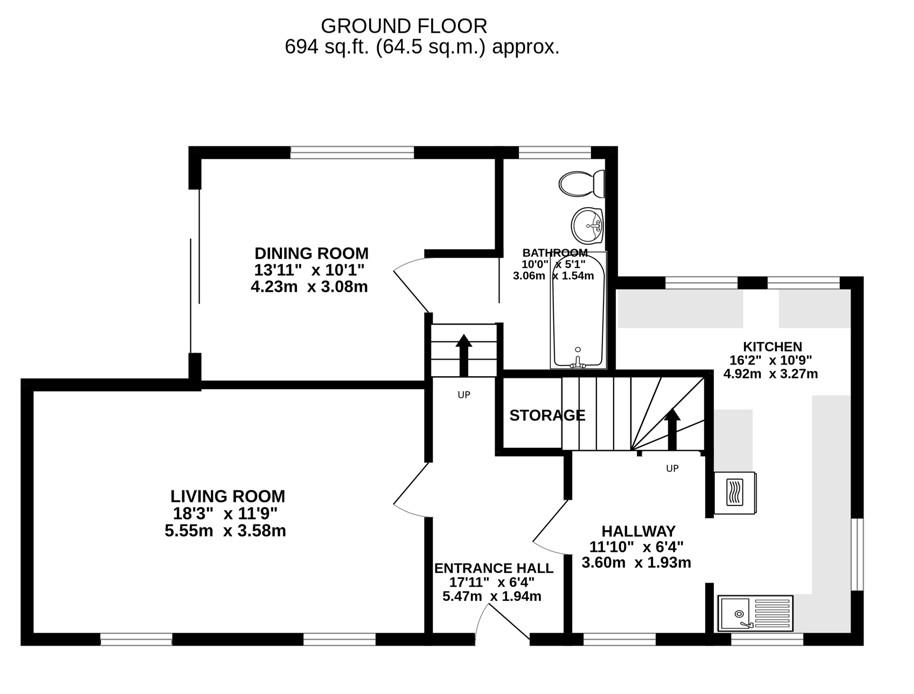 Floorplan for Bristol Road, Whitminster, Gloucester