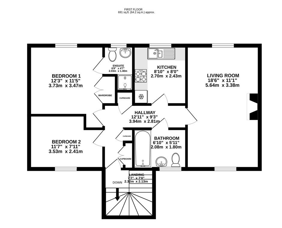 Floorplan for Court View, Stonehouse