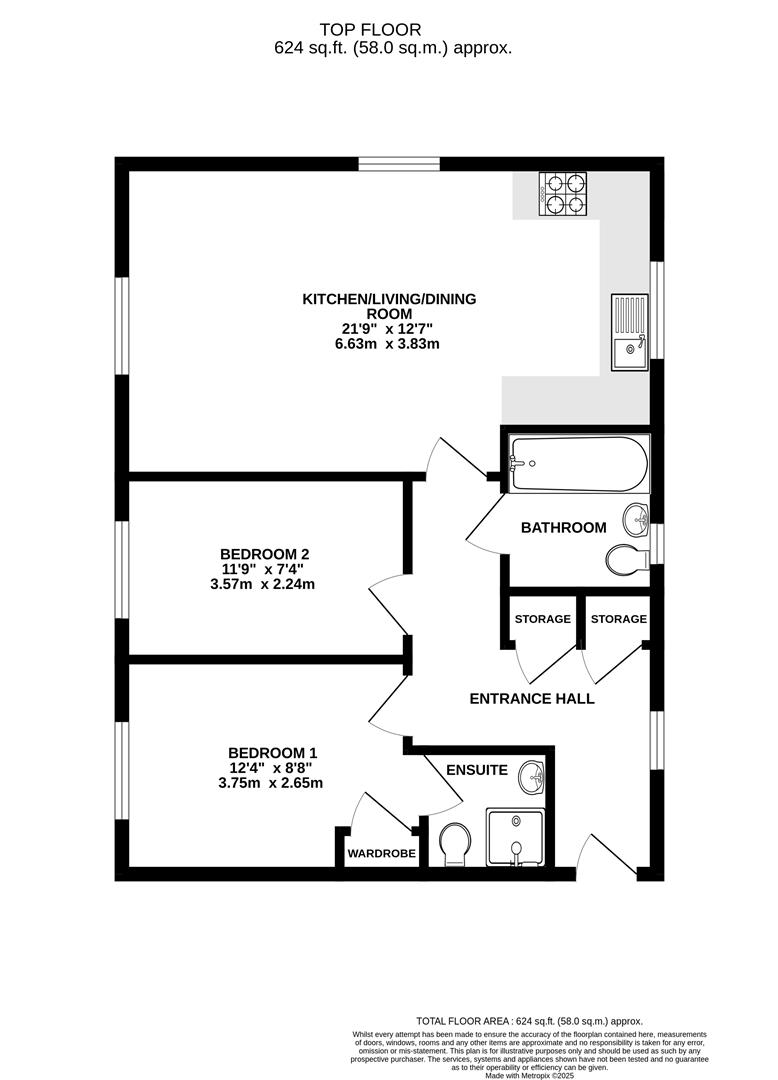 Floorplan for Chestnut Road, Brockworth, Gloucester