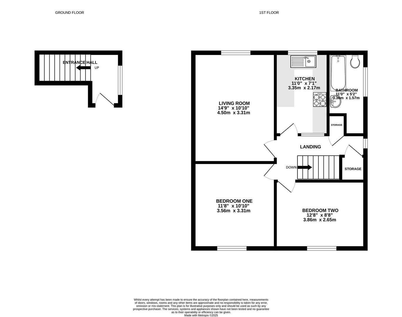 Floorplan for Hendingham Close, Tuffley, Gloucester