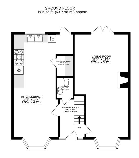 Floorplan for Regency Close, Stonehouse
