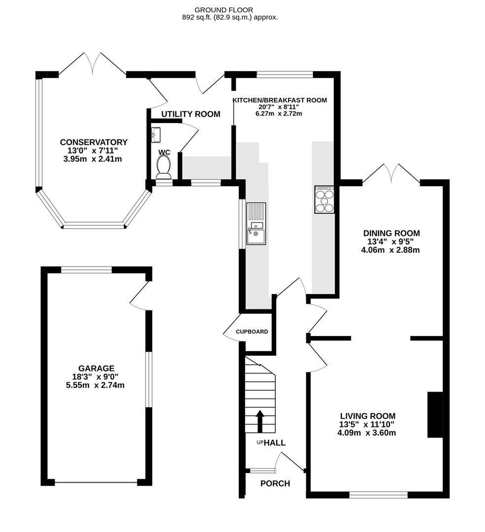 Floorplan for Lilliesfield Avenue, Barnwood