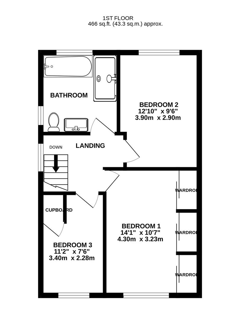 Floorplan for Lilliesfield Avenue, Barnwood