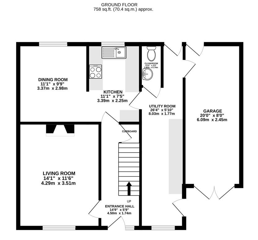 Floorplan for Bath Road, Kings Stanley, Stonehouse