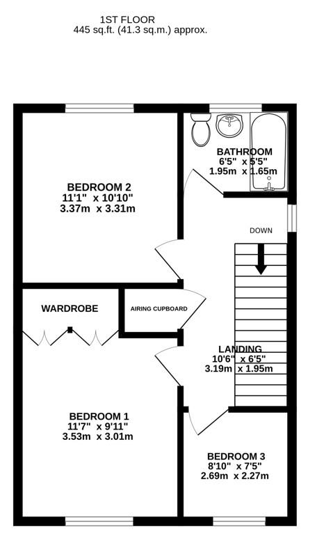 Floorplan for Bath Road, Kings Stanley, Stonehouse