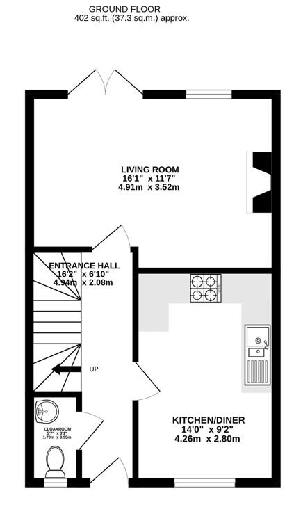 Floorplan for Boakes Drive, Stonehouse