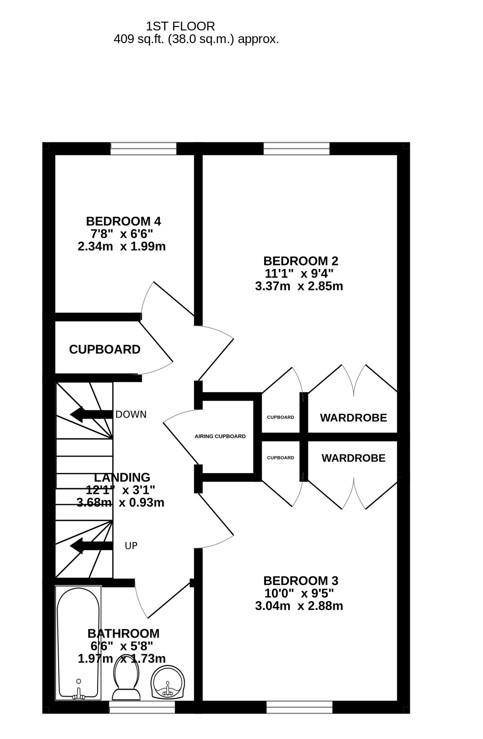 Floorplan for Boakes Drive, Stonehouse