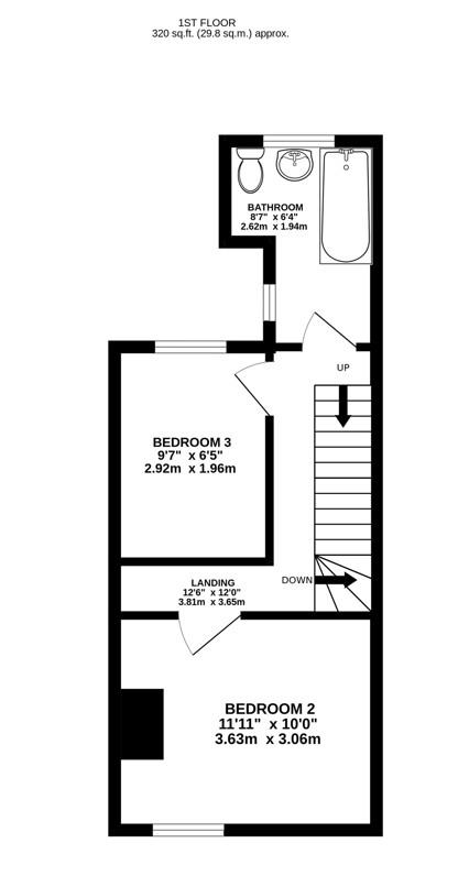 Floorplan for Aldergate Terrace, Aldergate Street, Stonehouse