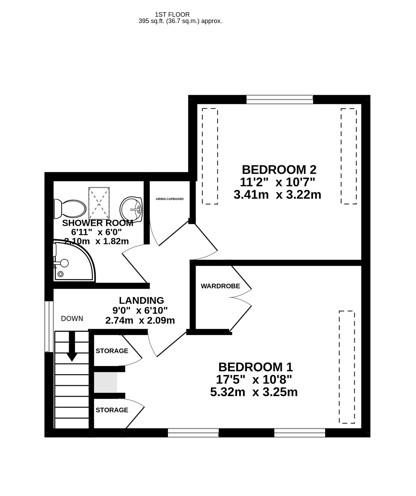 Floorplan for Marling Crescent, Stroud