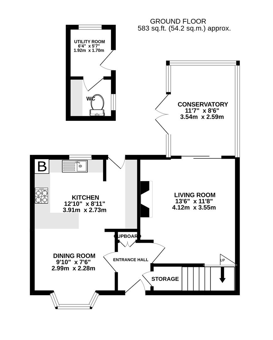 Floorplan for St. Lawrence Road, Gloucester