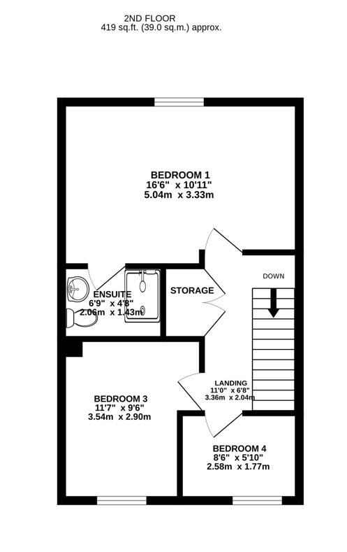 Floorplan for Bradestones Way, Stonehouse