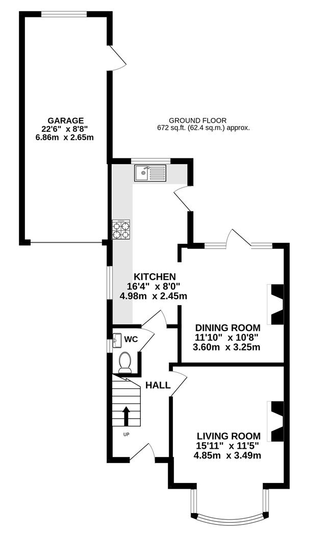Floorplan for Colin Road, Barnwood, Gloucester