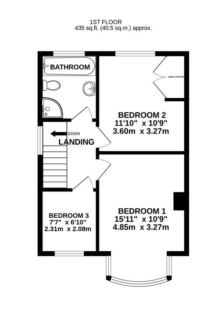 Floorplan for Colin Road, Barnwood, Gloucester