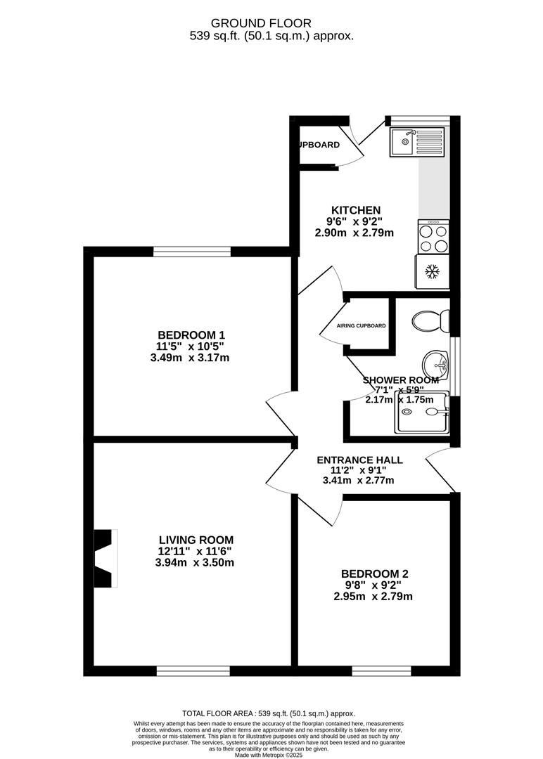 Floorplan for Ryelands Road, Stonehouse
