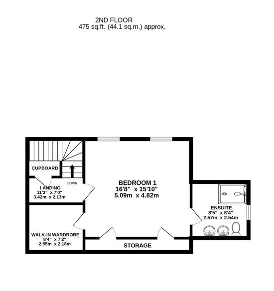 Floorplan for The Court Garden, Arlingham