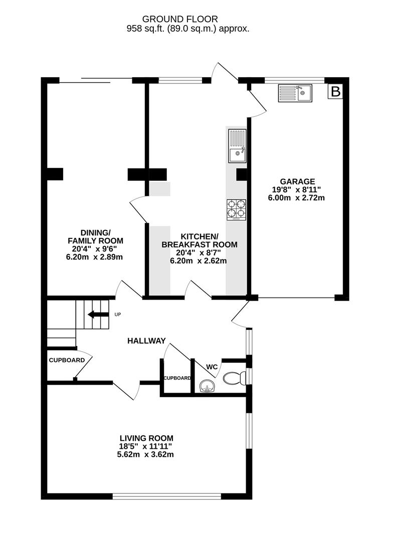 Floorplan for Billbrook Road, Hucclecote