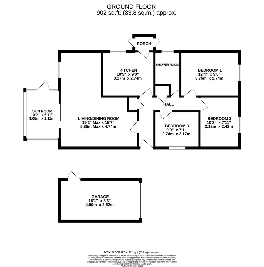 Floorplan for Newent Lane, Huntley, Gloucester