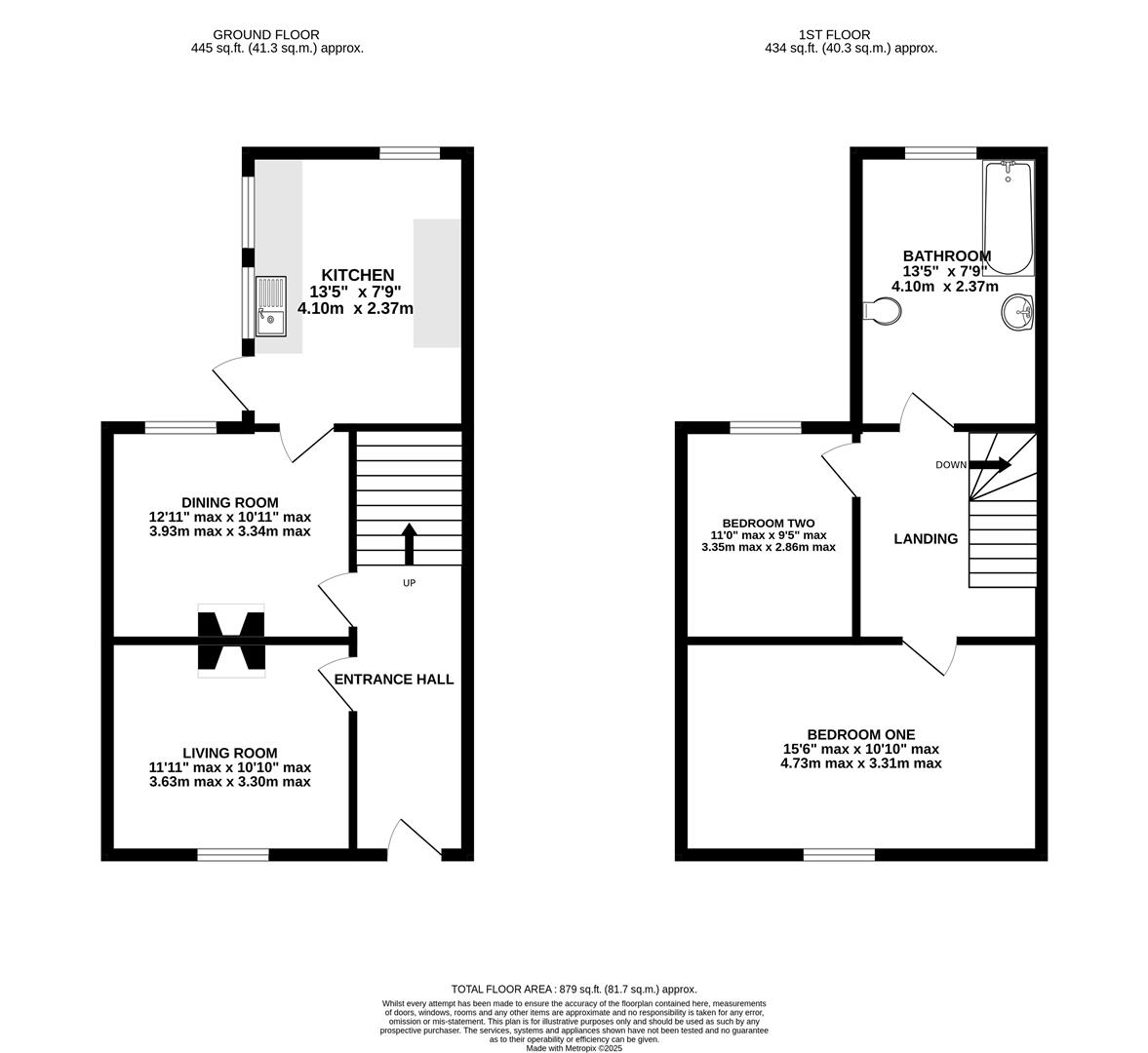 Floorplan for Sidney Street, Gloucester
