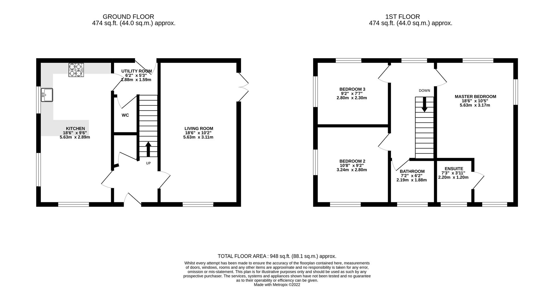 Floorplan for Meek Road, Newent