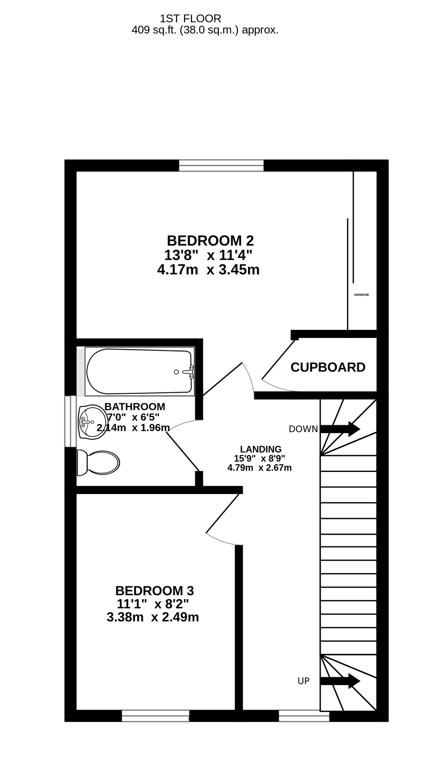 Floorplan for Great Oldbury Drive, Great Oldbury, Stonehouse