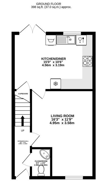 Floorplan for James Sleeman Close, Great Oldbury, Stonehouse