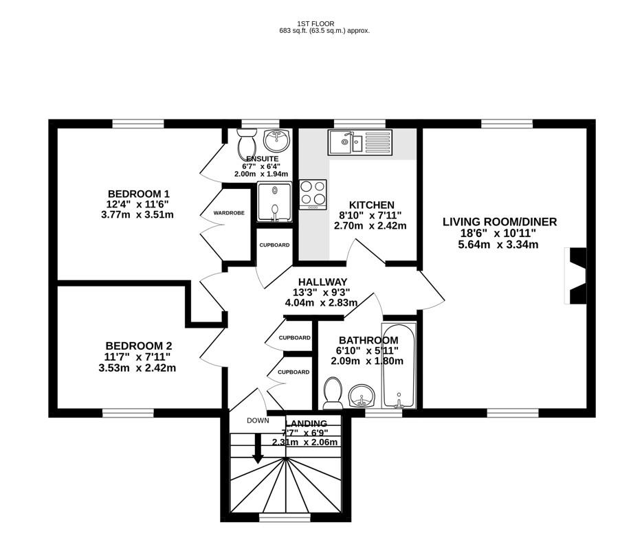 Floorplan for Court View, Stonehouse