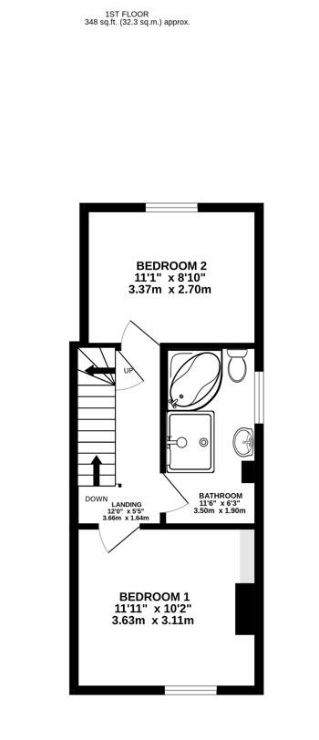 Floorplan for Church Street, Kings Stanley, Stonehouse