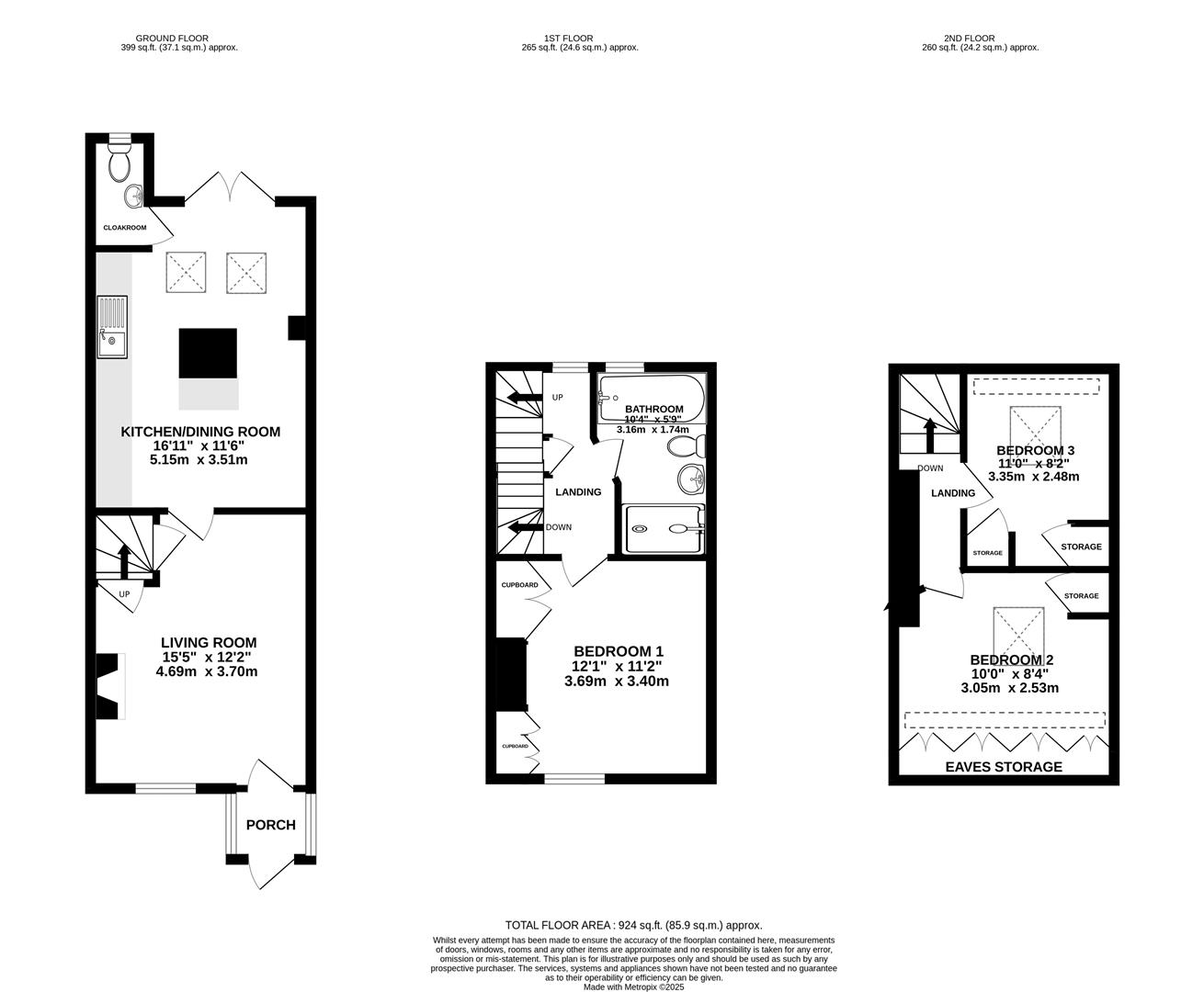 Floorplan for Regent Street, Stonehouse